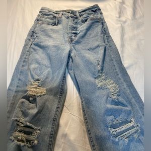 Wild Fable women’s highest rise straight leg distressed jeans - size 2